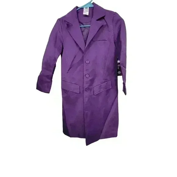 Purple long jacket Child size medium - Picture 1 of 3